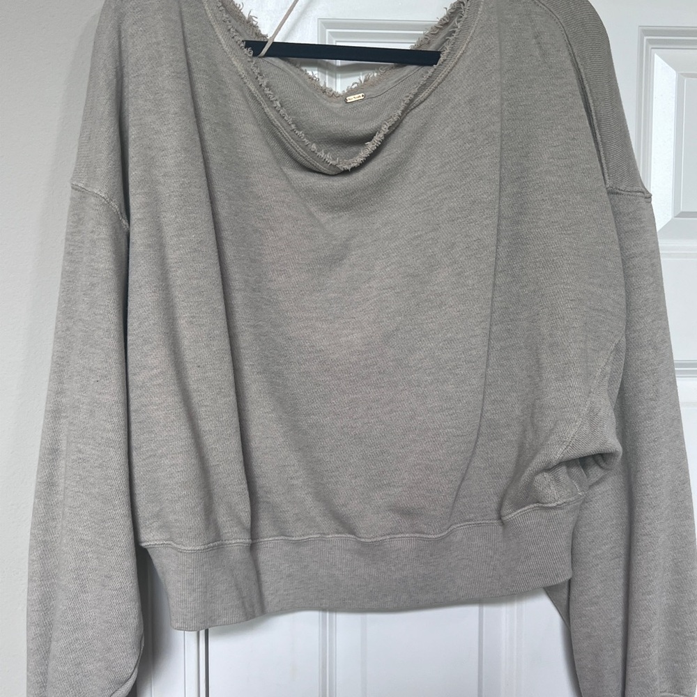 Free People Off The Shoulder Oversized Crop